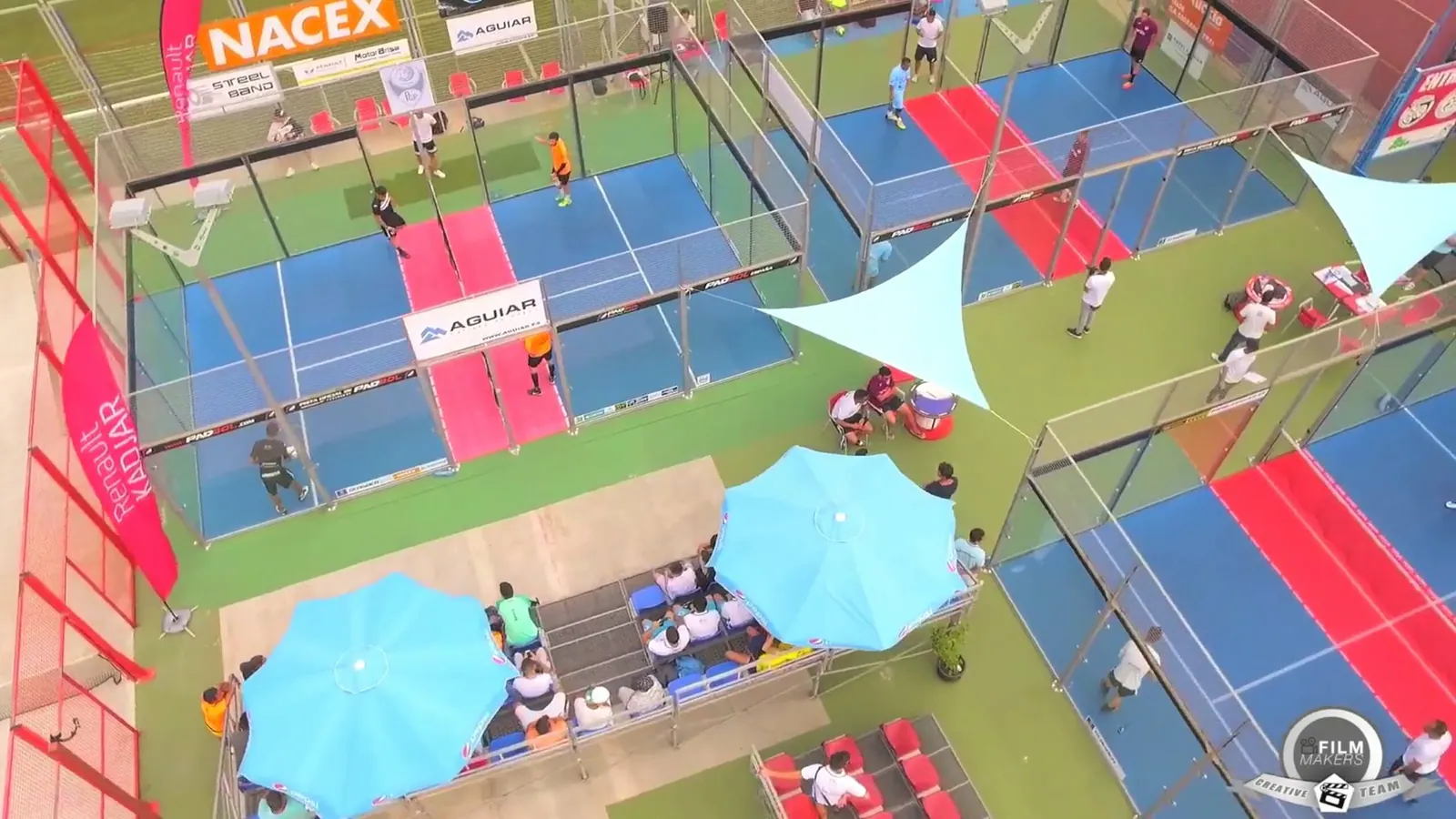 Evento Padbol visto desde el aire