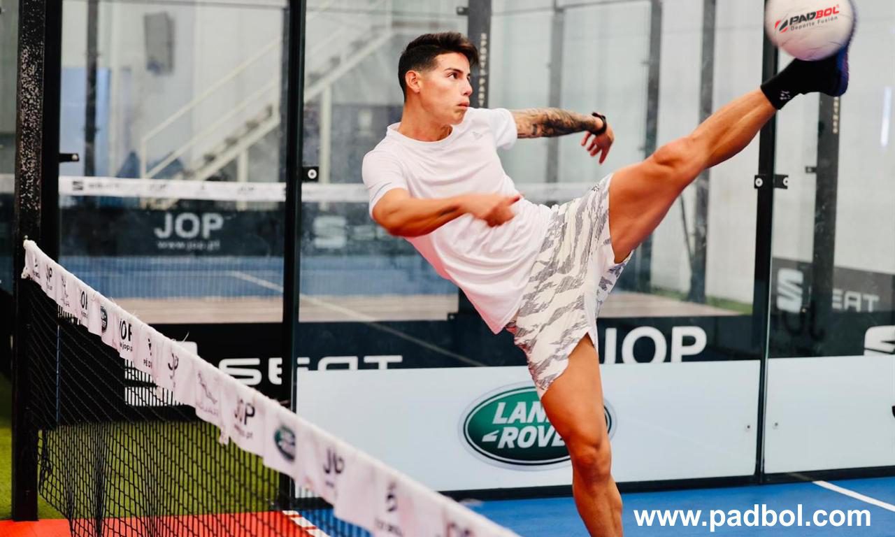 James Rodríguez, another crack player who joins Padbol.